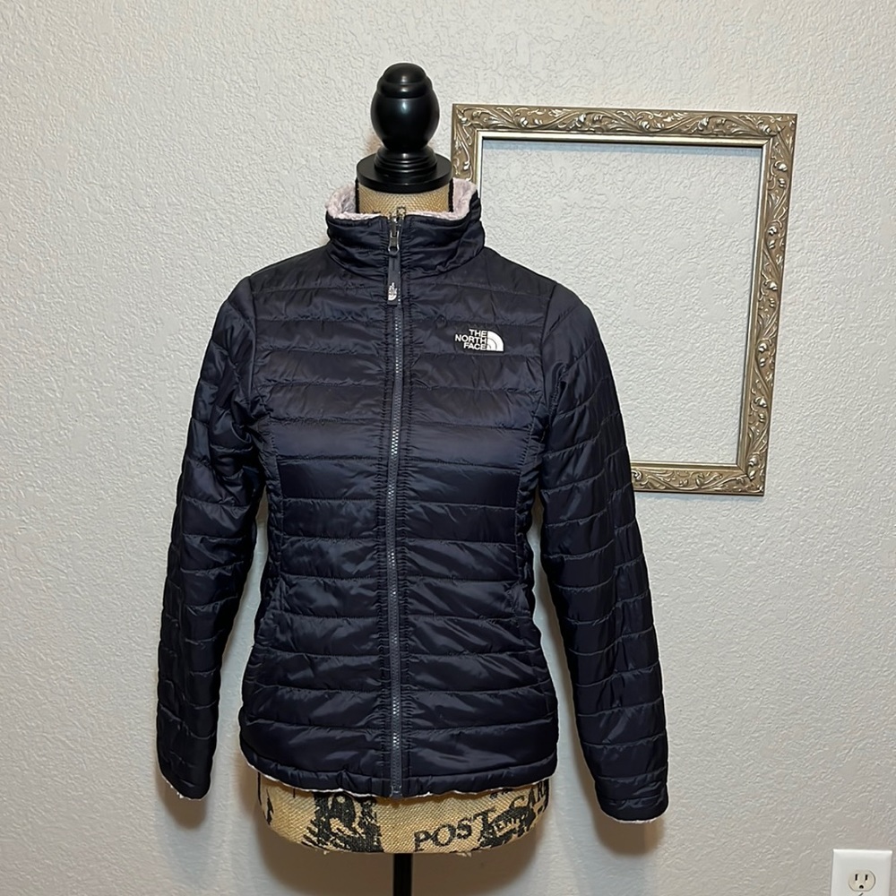 Girls The North Face Reversible Jacket Size Girls Large